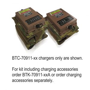 FLEX Chargerâ„¢ - 4 panel (BTC-70911-1) and 2 panel (BTC-70911-2) shown folded,2 panel FLEX Charger™ (BTC-70911-9) with available accessories.,BTC-70911-9, 2 panel FLEX Charg